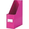 Dokumentų stovas Click&amp;Store Leitz Wow, A4, kartoninis, rožinės spalvos