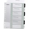 Leitz PP skirstytuvai Leitz Wow A4 Maxi A4 1-6 (spausdinimui) balta ir-juoda -