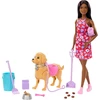Mattel Lėlė Barbie su šuniuku ir šepetėliu