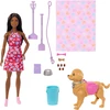 Mattel Lėlė Barbie su šuniuku ir šepetėliu
