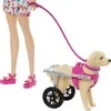 Lėlė Barbie HTK37 Walk and Wheel Pet Playset