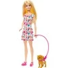 Barbie Barbė – vaikščiojimo ir ratų naminių gyvūnėlių žaidimų rinkinys (HTK37)