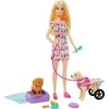 Lėlė Barbie HTK37 Walk and Wheel Pet Playset