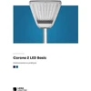Lena Lighting LED gatvių šviestuvas CORONA BASIC 2 64W 7800lm 857 IP66 I klasė CABLE 0.2m SP10kV 56805568053