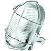 Lubinis šviestuvas Plafoninis šviestuvas Oval Lena Lighting 1x60W E27 IP44 baltas/permatomas