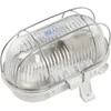 Lena OVAL 1X 60W E27 IP44 su metalo tinkleliu, baltas (320170)