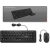 Klaviatūra ir pelė Lenovo 160 Klaviatūra Dołączona Myszka USB US English Juodas