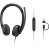 Lenovo su laidu VoIP Ausinės 5000 (Teams) | Su mikrofonu | USB Type-A, USB Type-C | Juodas