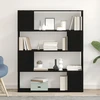 TV spintelių komplektas 100 x 24 x 124,5 cm Juodas ąžuolas