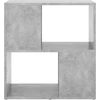 Spintelė knygoms, betono pilkos spalvos, 60x24x63cm, MDP