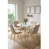Leobert Minkšta veliūrinė kėdė, skirta svetainei valgomajam Glamour rusvai gelsvas Gold BERA