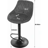 Leobert Baro kėdė KAST, reguliuojamo aukščio, sukama, tamsiai mėlyna, 85–105 cm, 2 vnt.
