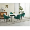 Leobert Chair JORK - tamsiai žalias aksomas / juodos kojos x 1