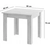 Lauko baldų komplektas Leobert Baldų komplektas su kvadratiniu stalu ir 4 MARK kėdėmis, ąžuolo ir pilkos spalvos, 80 × 80 cm