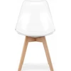 Leobert MARK kėdė - skaidrios / natūralios kojos x 1