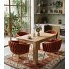 Leobert Kėdė ORION, veliūrinė, su auksinėmis metalinėmis kojomis, vario spalvos, 79 × 61 × 55 cm