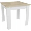Leobert Table NP 80x80 Sonoma Oak + Baltas