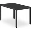 Leobert TESSA stalas 120cm x 60cm - juoda / juoda kojelės