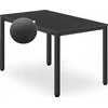 Leobert TESSA stalas 120cm x 60cm - juoda / juoda kojelės