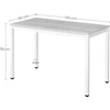 Leobert TESSA stalas 120 cm x 60 cm - kaimiško stiliaus / juodos kojos