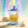 Leonardo Stiklas su dangteliu ir lėkšte 215 ml jūros BAMBINI AVVENTURA