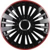 Leoplast Ratų gaubtas 1 vnt. Falcon, juodas ir raudonas 15"