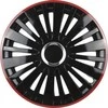 Leoplast Ratų gaubtas 1 vnt. Falcon, juodas ir raudonas 16"