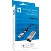 Level One Adapteris USB LevelOne RJ-45 - USB-C + USB-A Sidabrinė (USB-0423)