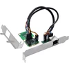 „Level One Games InLine® Mini-PCIe Gigabit“ tinklo plokštė, 1x RJ45, pusės dydžio, įskaitant RJ45 modulį