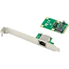 „Level One Games InLine® Mini-PCIe Gigabit“ tinklo plokštė, 1x RJ45, pusės dydžio, įskaitant RJ45 modulį