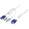 Level One LevelOne ACC-2103 KVM kabelis 5 m Balta