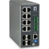 Šakotuvas Level One „LevelOne TURING“ 12 prievadų L3 Lite valdomas gigabito pramoninis komutatorius, 4 x SFP, DIN bėgelis, -40°C iki 75°C, valdomas, L3, gigabito Ethernet (10/100/1000)