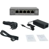 Šakotuvas Level One Carruzzo LevelOne GEP-0531 tinklo komutatorius Ne-valdomas L2 Gigabit Ethernet (10/100/1000) Maitinimas per Eternetą (PoE) Stalinis / tvirtinamas prie sienos Pilka