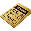 Atminties kortelė Lexar 128GB SDXC ARMOR Gold UHS-II U3, nerūdijančio plieno, IP68 (280/210 MB/s)