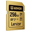Atminties kortelė Lexar 256GB SDXC ARMOR Gold UHS-II U3, nerūdijančio plieno, IP68 (280/210 MB/s)