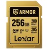 Atminties kortelė Lexar 256GB SDXC ARMOR Gold UHS-II U3, nerūdijančio plieno, IP68 (280/210 MB/s)