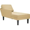 Sofa Chaise Lounge su pagalve pilkai žalia velveto audinys