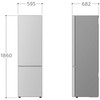 LG Šaldytuvas | GBV21L0EPY | Energy efficiency class E | Free standing | Combi | Height 186 cm | No Frost system | Šaldytuvas net capacity 234 L | Šaldiklis net capacity 110 L | Ekranas | 35 dB | Prime Sidabrinis