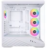 Lian Li Vector V100 PC-kompiuterio korpusas, Midi-Tower, ATX, RGB, Tempered Glass – baltos spalvos
