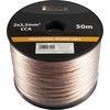 Libox garsiakalbio laidas 2x2,50 mm LB0009-50 garso laidas 50 m skaidrus