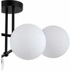Light Prestige pakabinamas šviestuvas Miegamojo pakabinamas šviestuvas juodos Romos stiklo pieno molekulės