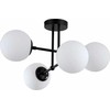 Light Prestige pakabinamas šviestuvas Miegamojo pakabinamas šviestuvas juodos Romos stiklo pieno molekulės