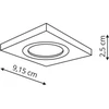 Light Prestige Įleidžiama Metis 1 balta (LP-2780/1RS WH) - Light Prestige