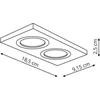 Light Prestige Podtynkowa Metis 2 juoda (LP-2780/2RS BK) - Light Prestige