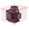 Kryžminis lazerinis nivelyras Limit 1180-R; 1/4''; IP54; raudonas