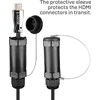 HDMI Laidas - LINDY Armuotas Šviesolaidinis Hibridinis HDMI 8K60 Laidas, 30 m, Juodas