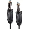 HDMI Laidas - LINDY Armuotas Šviesolaidinis Hibridinis HDMI 8K60 Laidas, 30 m, Juodas