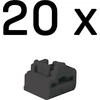 Tinklo Priedas - LINDY RJ45 Prievado Blokatorius, ABS Juodas, 20 vnt.