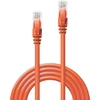 Tinklo Kabelis - LINDY Cat.6 U/UTP Tinklo Kabelis, RJ45, M/M, 250MHz, 0.3 m, Oranžinis