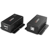 USB Prailginimas - LINDY 2 Prievadų USB 2.0 Cat.6 Prailginimas, 50 m, Juodas